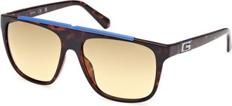 Guess GU00123 52F Mens Sunglasses Tortoiseshell Size 58