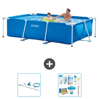 Intex Piscina Con Estructura Rectangular - 260x160x65 Cm - 5-piezas S22346