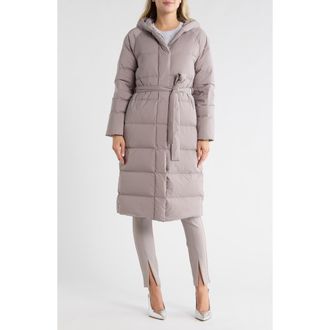 Theory True Hooded Down Coat in Zinc at Nordstrom Rack, Size X-Large