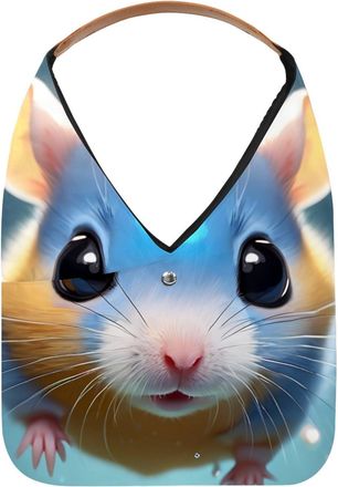 Generic Lovely Hamster Swims Underwater Reusable Lightweight Grocery Bags - Foldable Into Compact Pouch, Washable & Sturdy, Multipurpose for Shopping and Trav