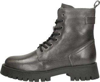 Palpa Venezia Veterlaars - Dames - Veterlaarzen - Grijs - 39 EU - Leer - Schoenen