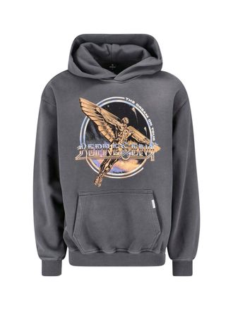 Represent Grey Cotton Hoodie