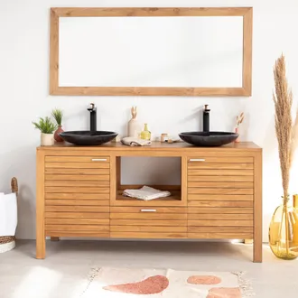 Wanda Collection Mueble De Teca Para Lavabo Courchevel 160 Cm