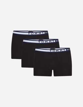 Tommy Hilfiger Mens 3-Pack Boxer Trunks, PVH Black - Size: 33/32/32