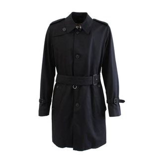 Aquascutum Trenchcoat - Heren - Trenchcoats - Zwart - 4XL - Katoen - Jassen