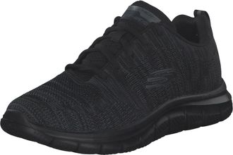 Skechers Mens Track Front Runner Lace-up Sneaker Oxford, Black Knit Black Trim, 6.5 UK