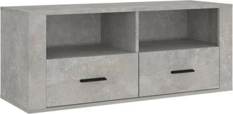 vidaXL Vidaxl - tv Cabinet Concrete Grey 100x35x40 cm Engineered Wood