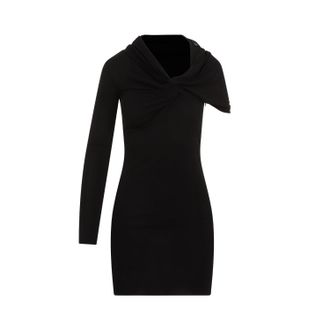 Saint Laurent Midi Dresses Black