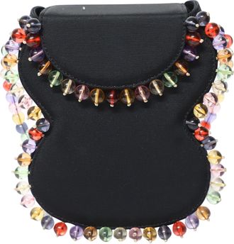 by FAR Frida Grosgrain Tas in Zwarte Viscose