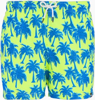 Regatta Mens Regatta Mens Loras Palm Swim Shorts - Sharp Green Sonic Blue - Size: 33/32/32