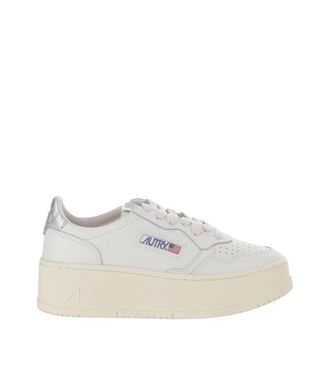 Autry White Medalist Platform Sneakers
