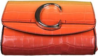 Chlo&eacute; Pre-owned C Belt Bag - Dames - Vintage Heuptassen - Oranje - ONE Size - Leer - Vintage