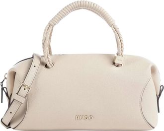 HUGO BOSS Brielle Tote - Dames - Handtassen - Beige - ONE Size - Leer - Tassen