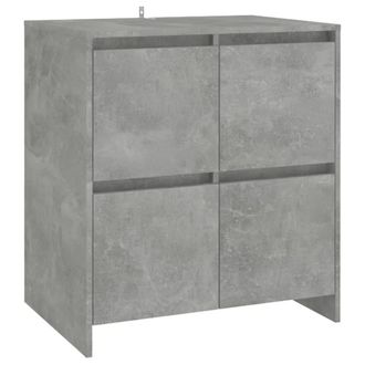 Berkfield Home Sideboard Concrete Grey 70x41x75 cm Engineered Wood | Size: 70 x 41 x 75 cm