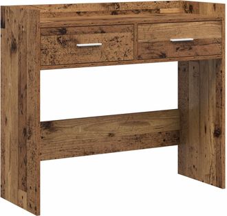 vidaXL Mesa Consola Madera Envejecida 90 X 35 X 80 Cm Vidaxl