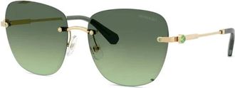 Swarovski Sk7043 Zonnebril - Dames - Accessoires - Geel - Maat: 58 MM