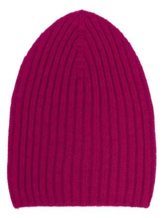 Barrie ribbed-knit cashmere beanie - Pink