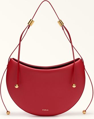 Furla Moonstone Borsa A Spalla S M1 Red Rosso Pelle Di Vitello Sidney Donna