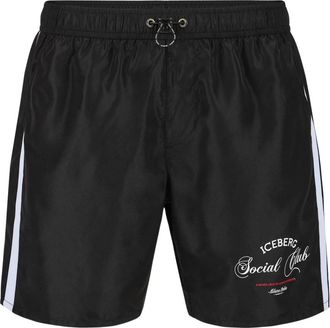 Iceberg Militaire Boxer Shorts - Heren - Strandmode - Zwart - XL - Badmode