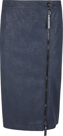 Pinko Montiano Textured Zipper Midi Skirt