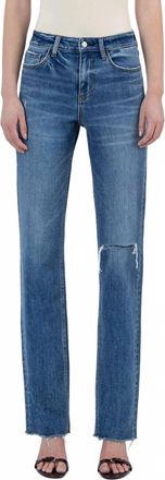 Flying Monkey Paris High Rise Straight Leg Jeans In Midnight