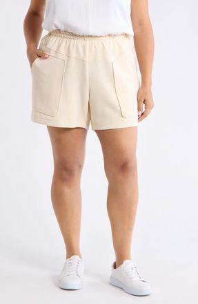Wit & Wisdom Skyrise Shorts with V-Yoke in Blanched Almond at Nordstrom, Size 3 X