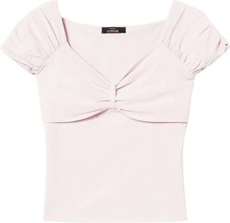 Twin-Set Top con arricciatura - Rosa