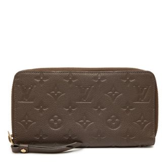 Louis Vuitton Monogram Empreinte Brown Ombre Leather Long Wallet (Bi-Fold) (Pre-Owned)