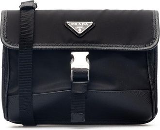 Prada Re-Nylon and Saffiano smartphone pouch Man One Size