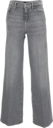 7 For All Mankind Wide Jeans - Dames - Loose Fit Jeans - Grijs - W25 - Jeans