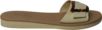 Ancient Greek Sandals Oud-Griekse Aglaia-sandalen van wit leer