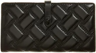 Kurt Geiger Quilted Leather Bifold Wallet in Black at Nordstrom