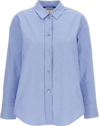 Max Mara Sky Blue Regular Solid Shirt