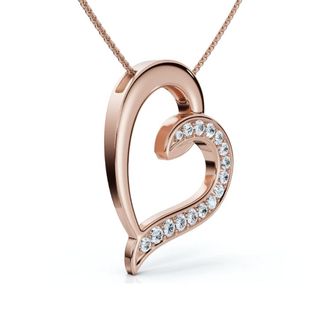 Pompeii3 1/2ct Diamond Heart Pendant Gold 18 Necklace Lab Grown