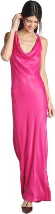Access Fashion Lange jurk met schouderbandje - Dames - Maxi kleedjes - Roze - S - Rayon - Kleedjes