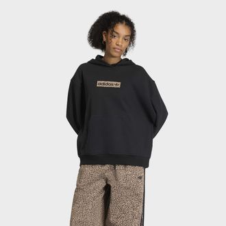 adidas Kapuzensweatshirt ADIDAS ORIGINALS AOP HOODIE, Damen, Gr. XXL, schwarz, Obermaterial: 100% Baumwolle, Sweatshirts Kapuzensweatshirt