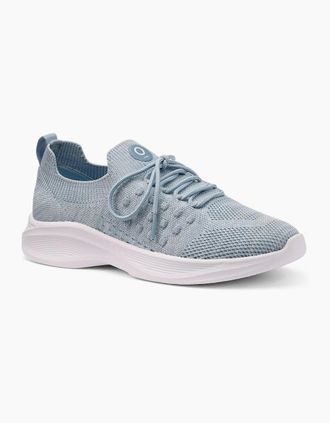 Hotter Womens Defy II Womens Trainers - Soft Blue Textile - Size: 3