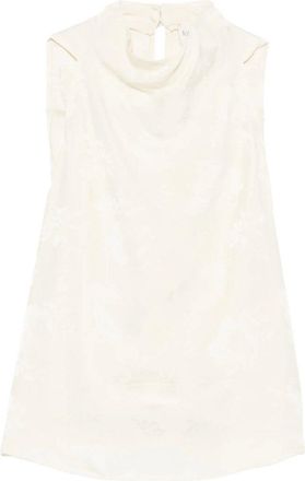 Forte_Forte Top Sbieco Jaquard Fluido Bouquet