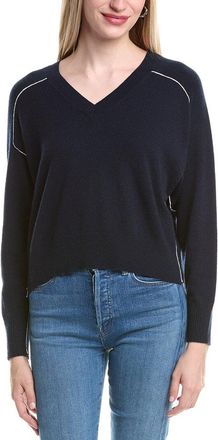 Autumn Cashmere Boxy Crew Back Yoke Cashmere Sweater