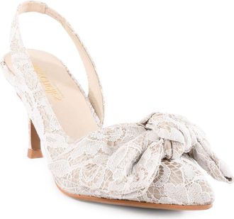 Seychelles Forever Lace Bow Pump in Ivory at Nordstrom Rack, Size 6.5