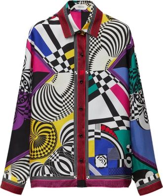 Versace Donna, Camicette, Multicolore, S, new