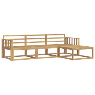 vidaXL Conjunto De Sof&aacute;s De Exterior 4 Pcs Blanco Vidaxl
