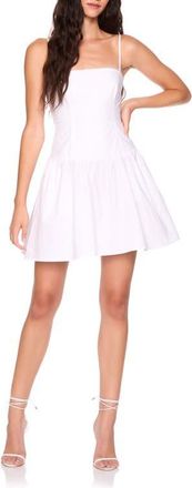 Susana Monaco Drop Waist Poplin Minidress in Sugar at Nordstrom, Size X-Large