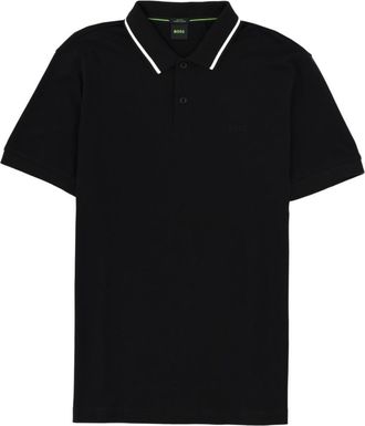 HUGO BOSS Black Logo Shirt Collar Polo