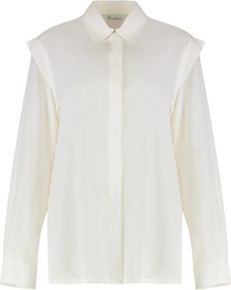 Max Mara Blouses & Shirts - Dames - Overhemden - Wit - XS - Overhemden