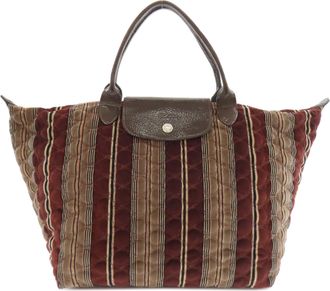 Longchamp Brown Suede Tote Bag (Pre-Owned)