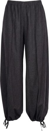 Alysi Wijde broek - Dames - Wijde Broeken - Grijs - S - Broeken
