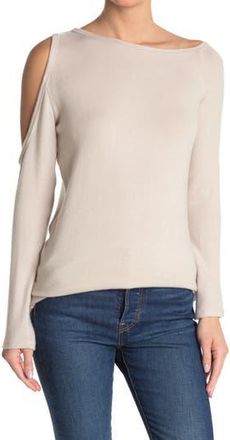 Go Couture Tie Dye Cold Shoulder Top in Slate at Nordstrom Rack, Size X-Large