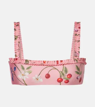 Agua Bendita Olmo printed bikini top