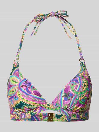 Marie Jo Marie Jo Bikini-Oberteil mit Allover-Paisley-Print Modell Lise in Lila, Gr&ouml;&szlig;e XS
